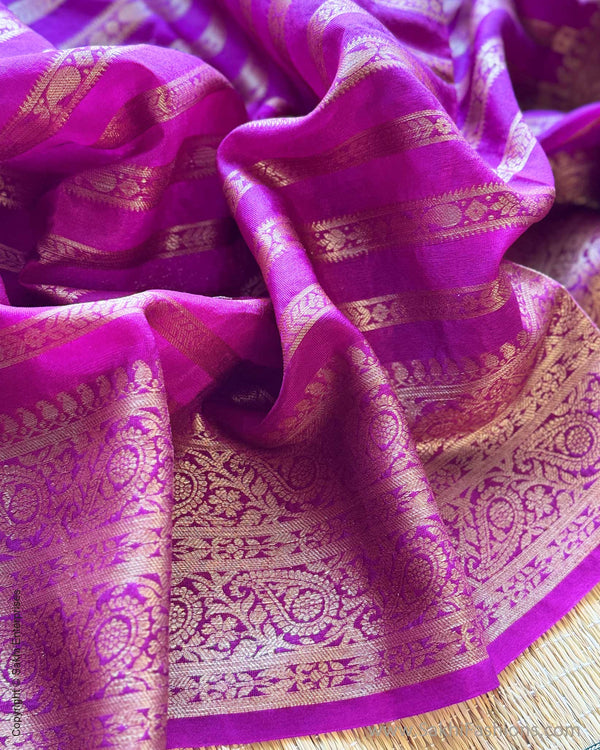 DP-Y00990 Purple Banarsi Saree