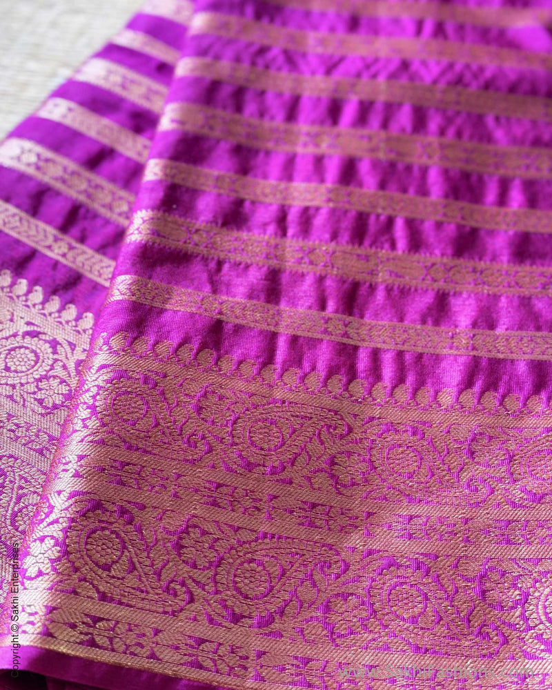 DP-Y00990 Purple Banarsi Saree