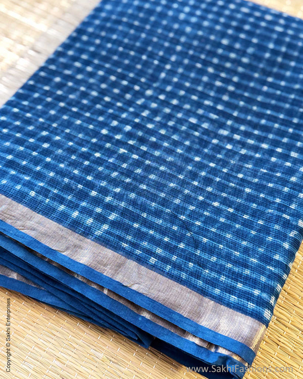 DP-Y01395 Indigo Kota Cotton Sari