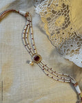 AG-Y01185 Pearl Ruby red Choker