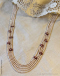 AG-Y01175 Pearl Ruby Red Necklace