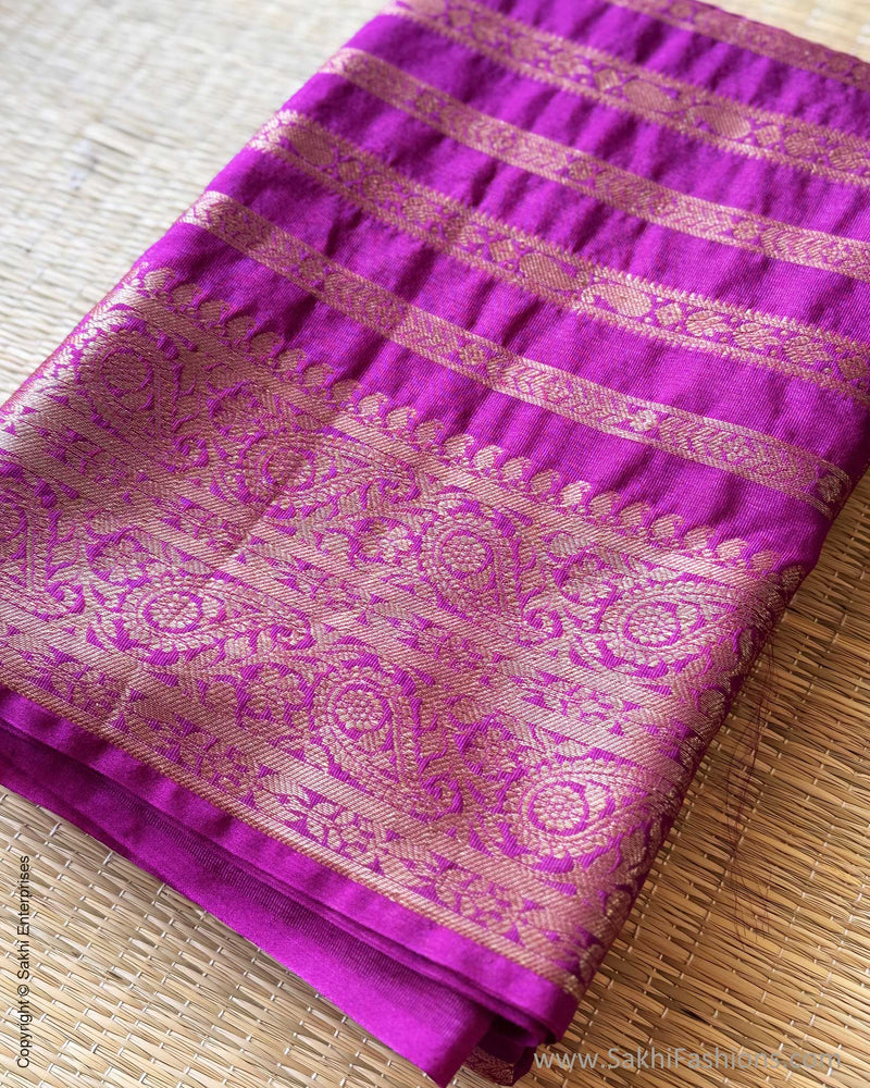 DP-Y00990 Purple Banarsi Saree