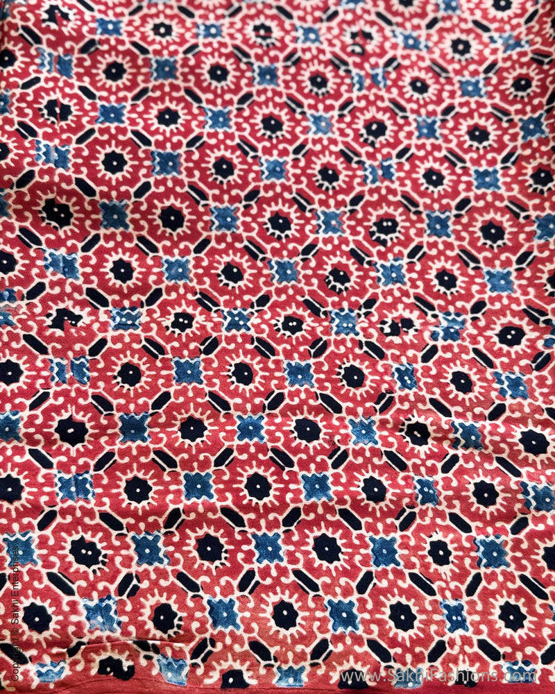 BL-Y01925 Red Ajrakh Blouse