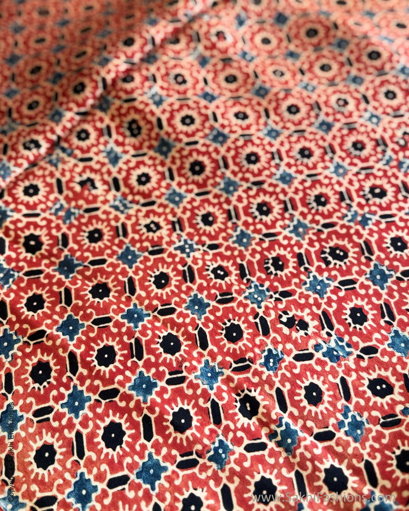 BL-Y01925 Red Ajrakh Blouse