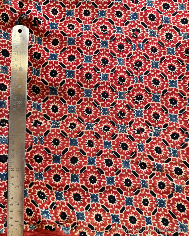 BL-Y01925 Red Ajrakh Blouse