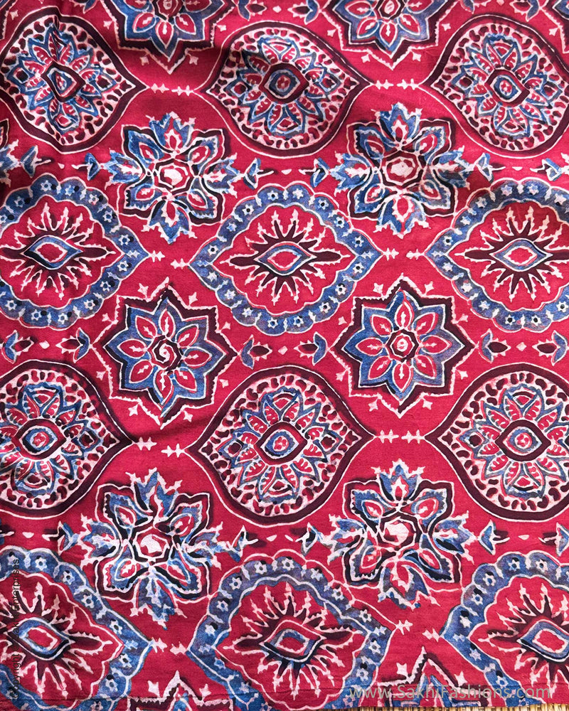DP-Y01867 Plum Ajrakh Modal Sari