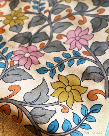 EE-X14204 Kalamkari Kanchi Silk