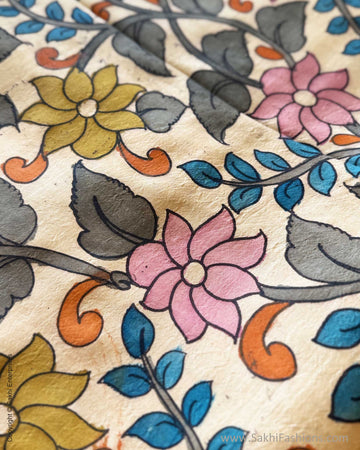 EE-X14204 Kalamkari Kanchi Silk