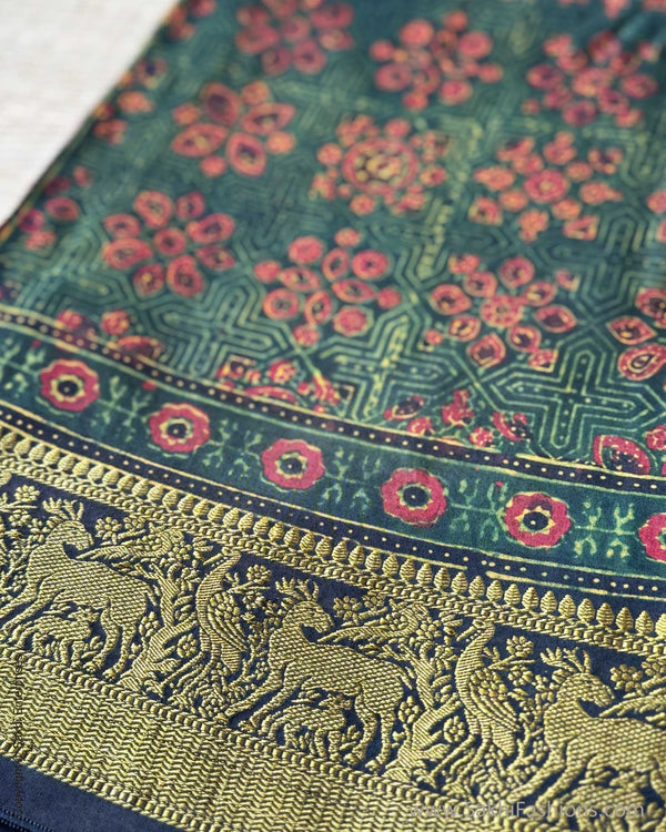 DP-Y01793 Ajrakh Saree