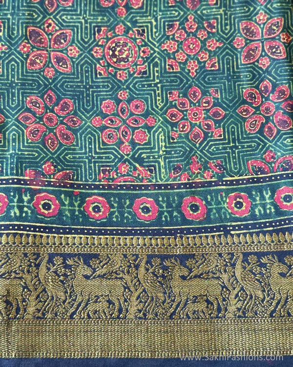 DP-Y01793 Ajrakh Saree