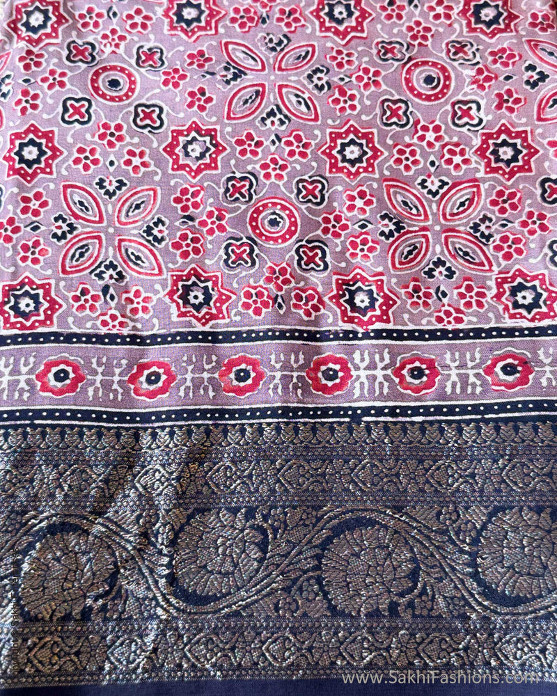DP-Y01826 Gheva Ajrakh Saree