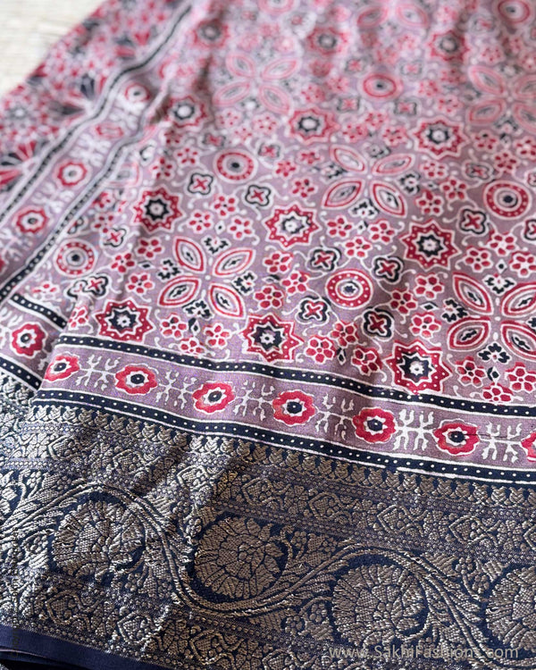 DP-Y01826 Gheva Ajrakh Saree