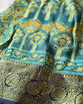 DP-Y01824 Green Ajrakh Saree