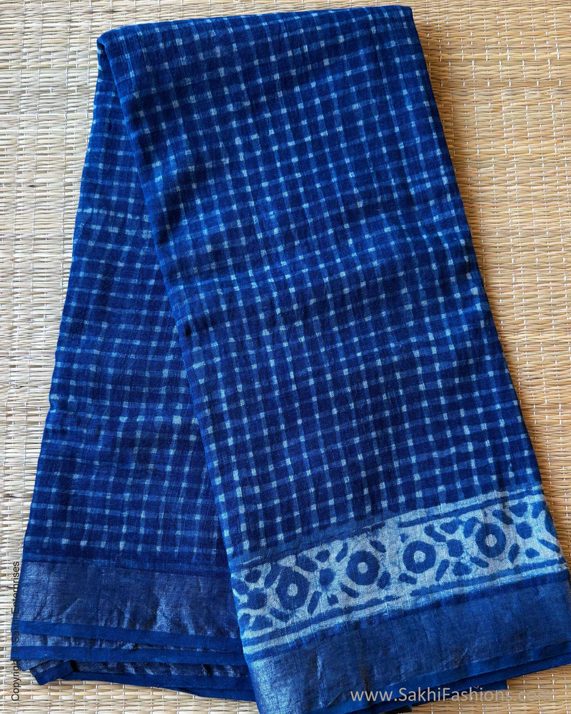 DP-Y02338 Linen Salwar Blue