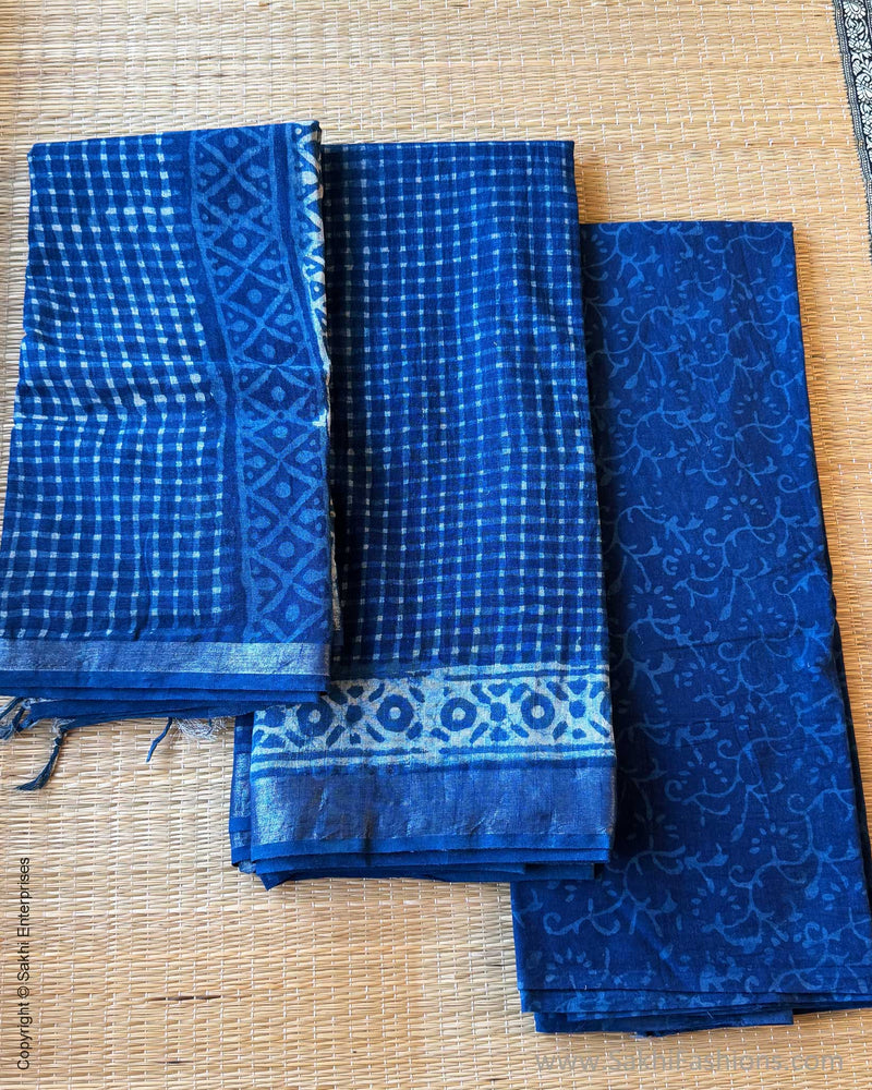DP-Y02338 Linen Salwar Blue