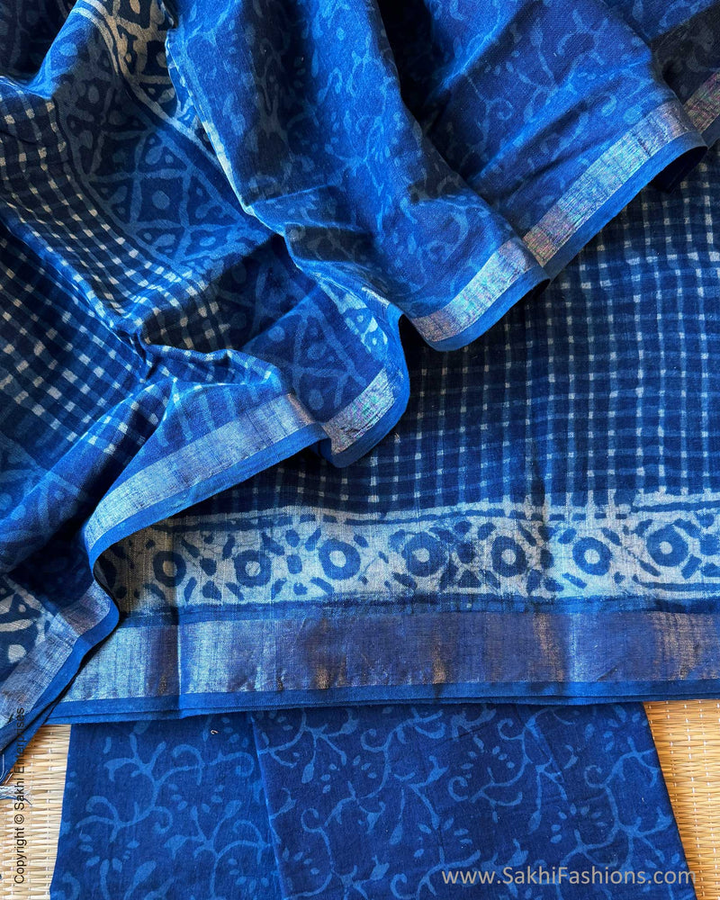 DP-Y02338 Linen Salwar Blue