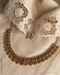 AJ-Y02236 Gold Kasu Necklace set