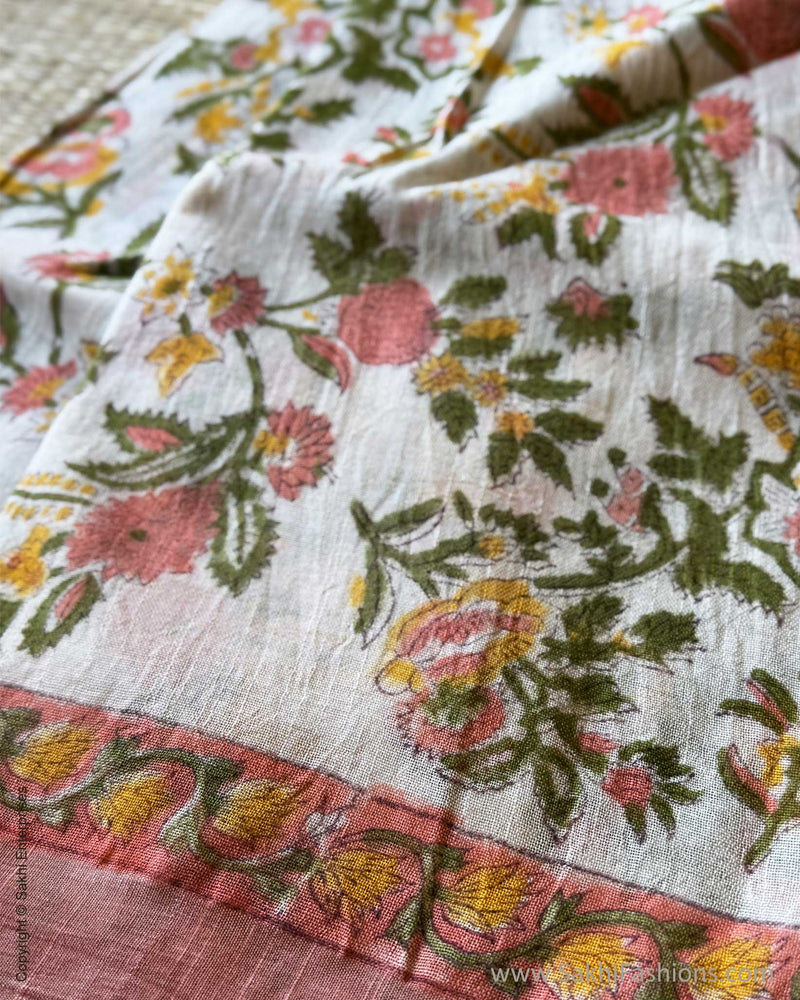 DP-Y02333 Linen Salwar Peach