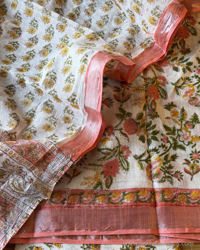 DP-Y02333 Linen Salwar Peach