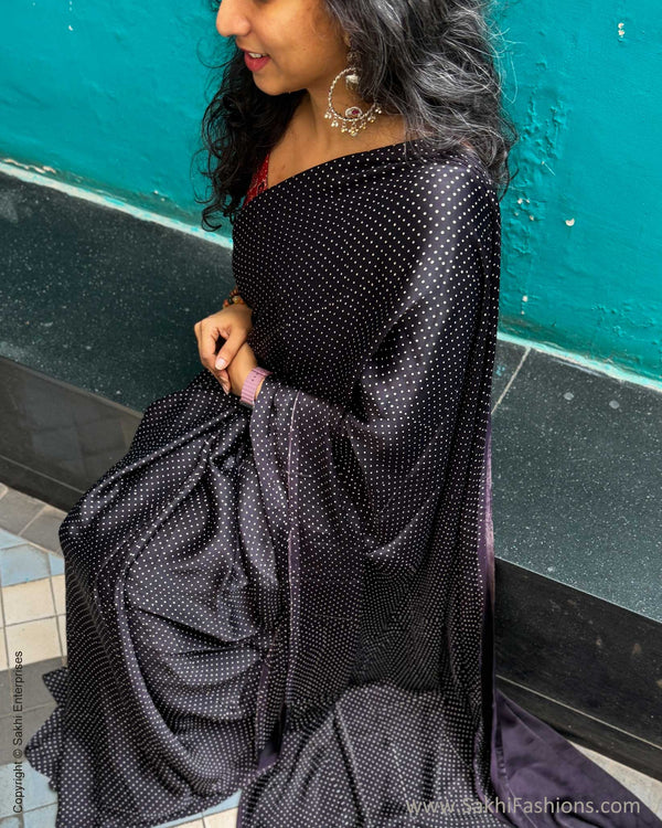DP-Y02114 Black Ajrakh Modal Sari