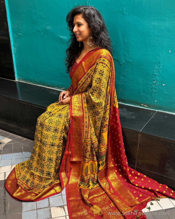 DP-Y01792 Ajrakh Saree