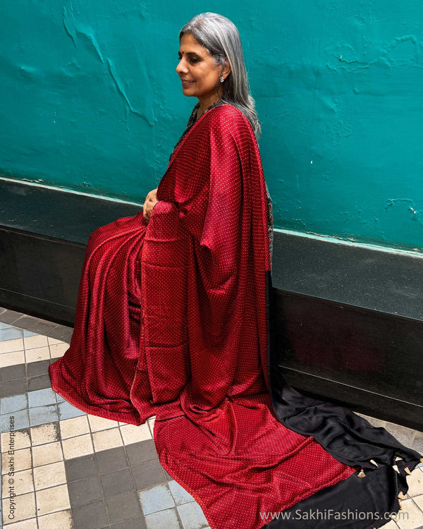 DP-Y02148 Red Ajrakh Modal Sari
