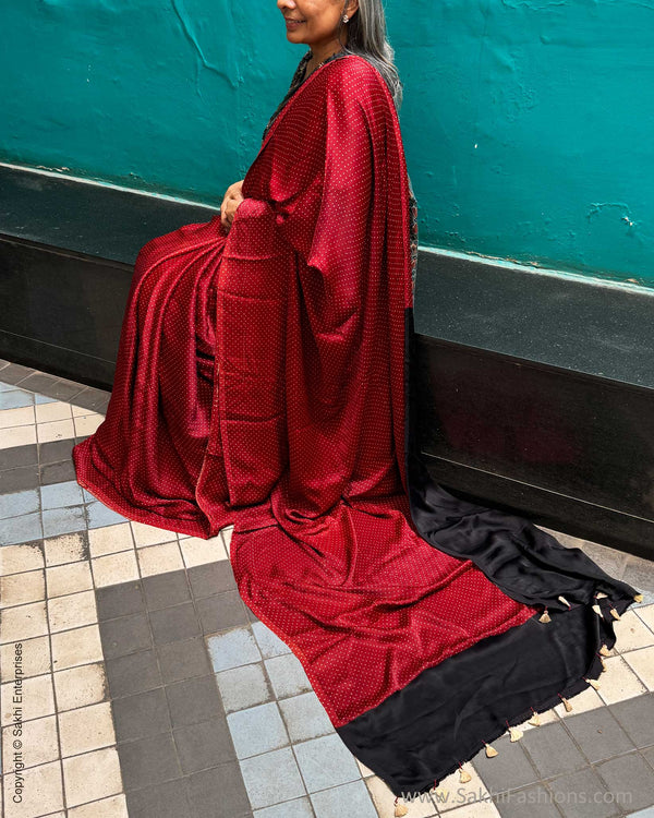 DP-Y02148 Red Ajrakh Modal Sari