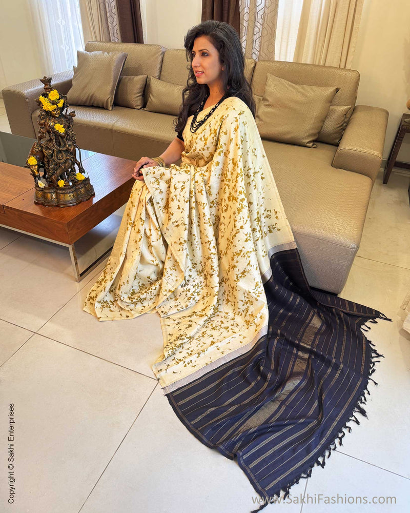 EE-X12213 Marigold eco print Kanchi Sari