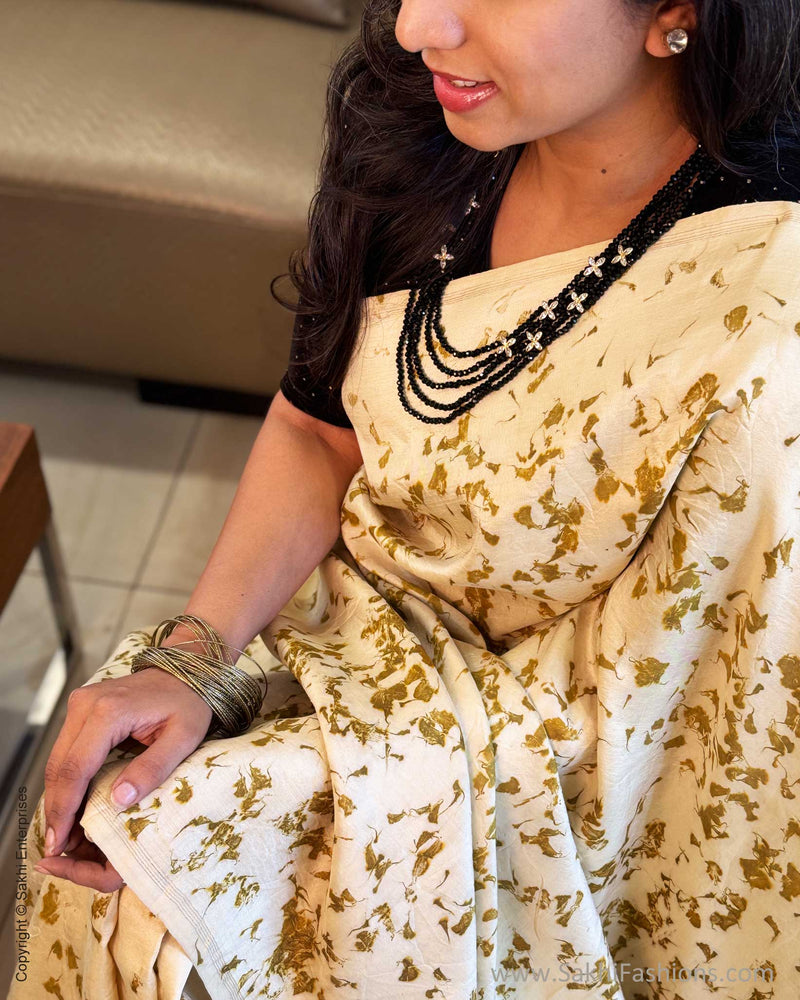 EE-X12213 Marigold eco print Kanchi Sari