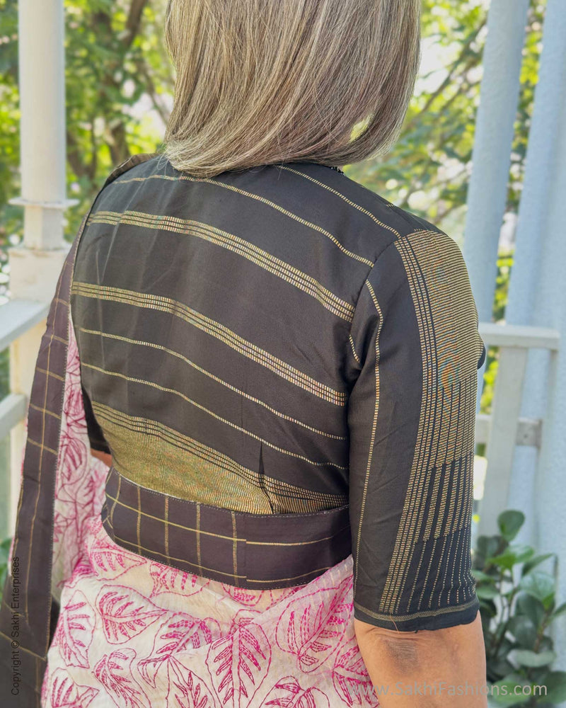 EE-X12245 Pink Organza Kanchi Sari