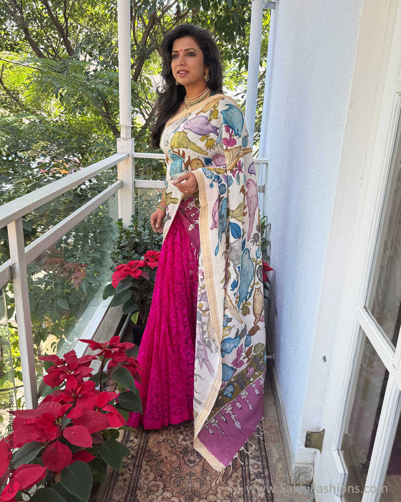 EE-X11886S  Kalamkari crossover Sari