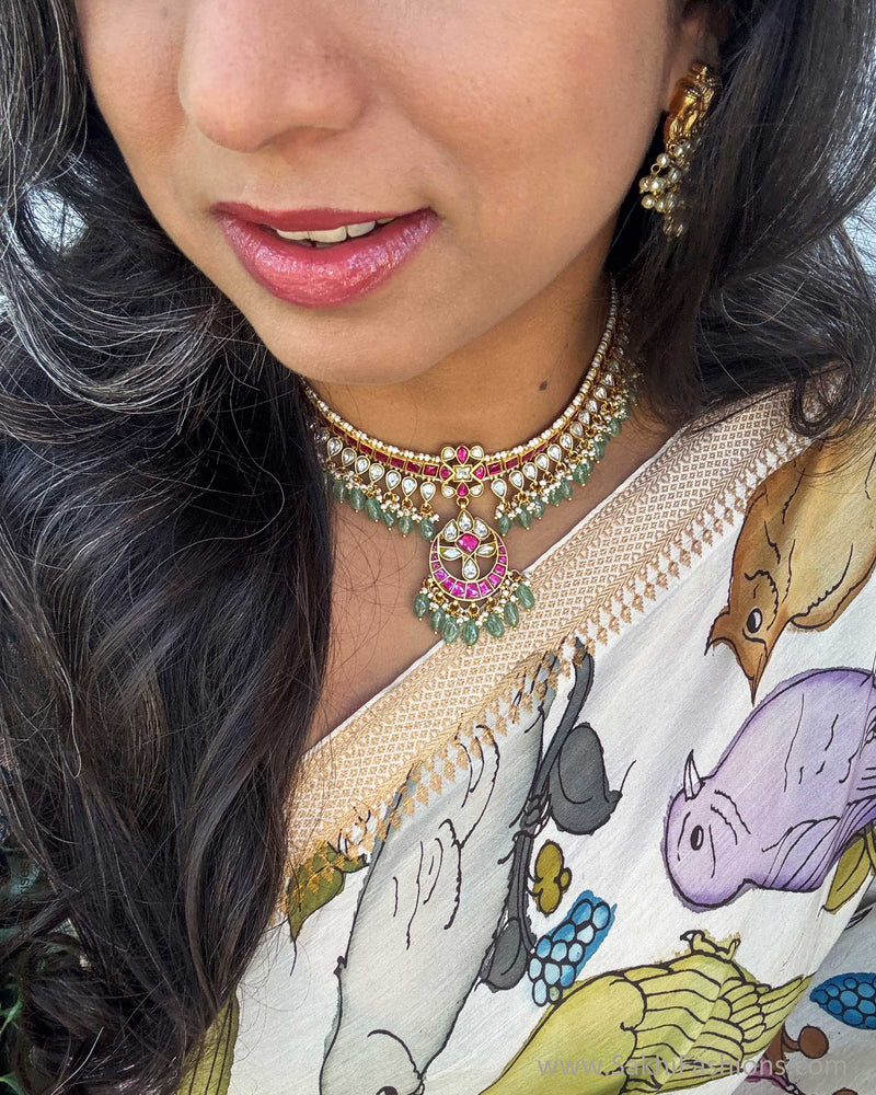 EE-X11886S  Kalamkari crossover Sari