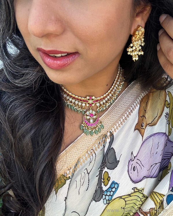 EE-X11886S  Kalamkari crossover Sari