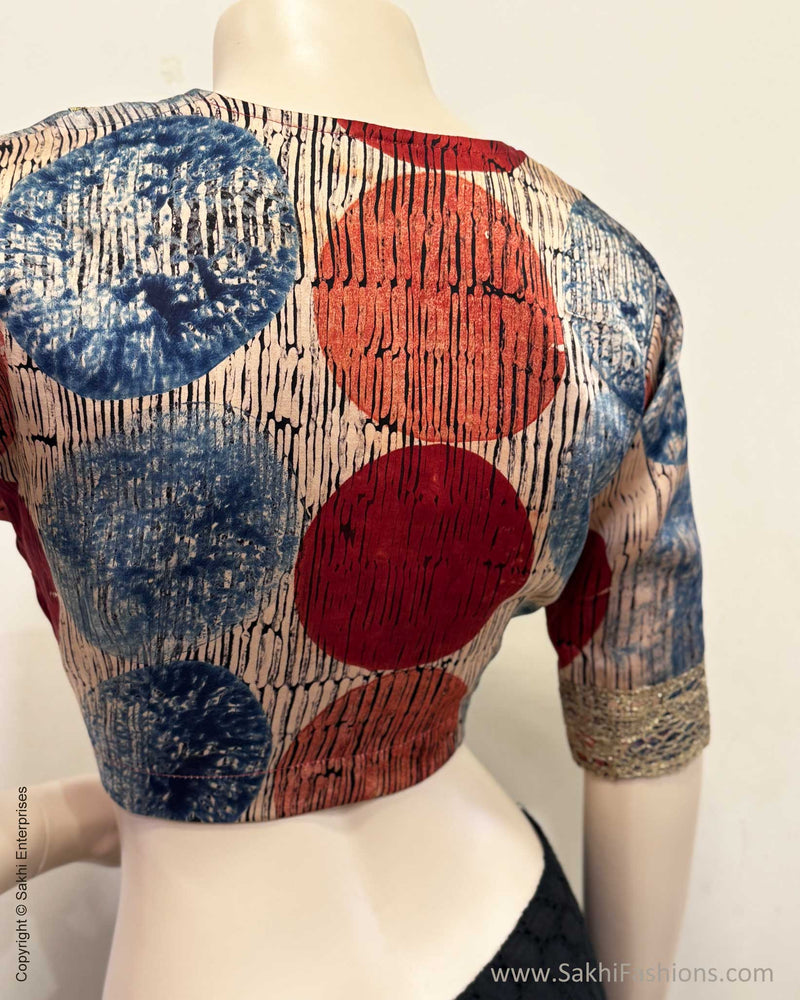 BL-Y01879 Multi Ajrakh Blouse