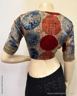 BL-Y01879 Multi Ajrakh Blouse