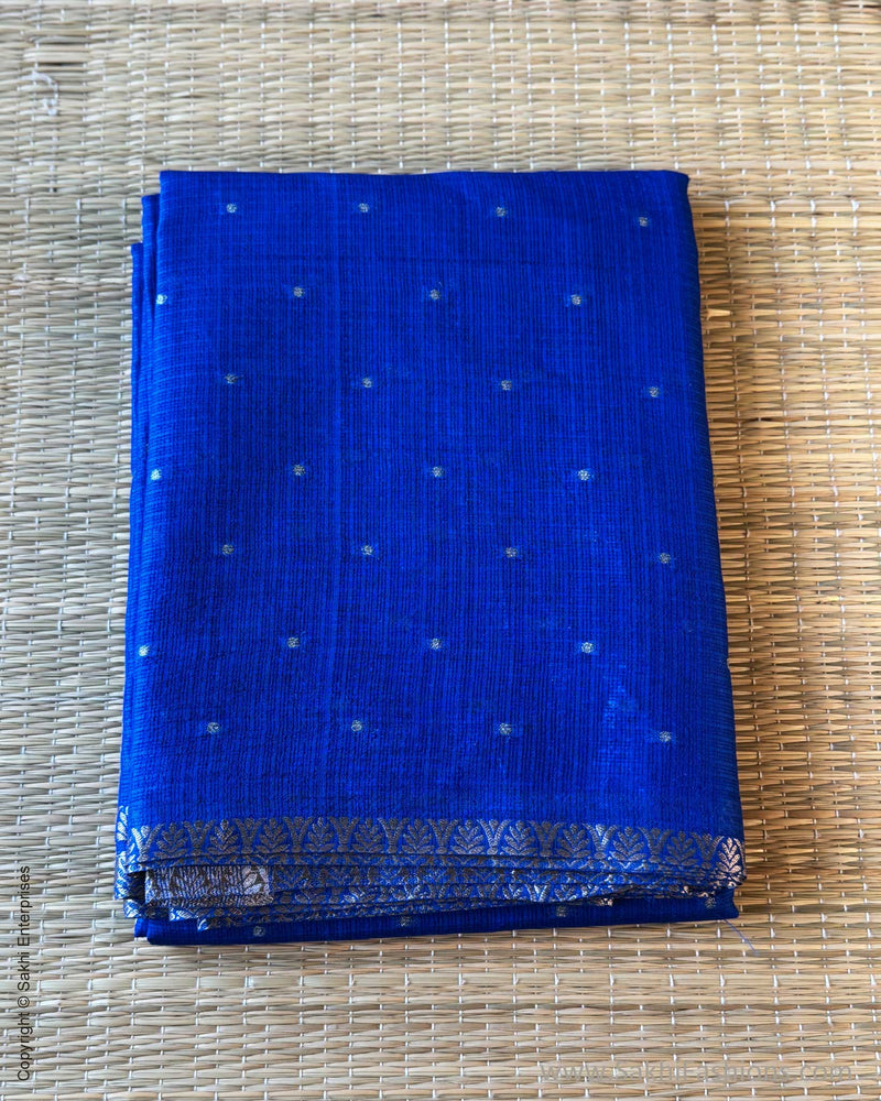 DP-Y01531 Blue Silk Kota Sari