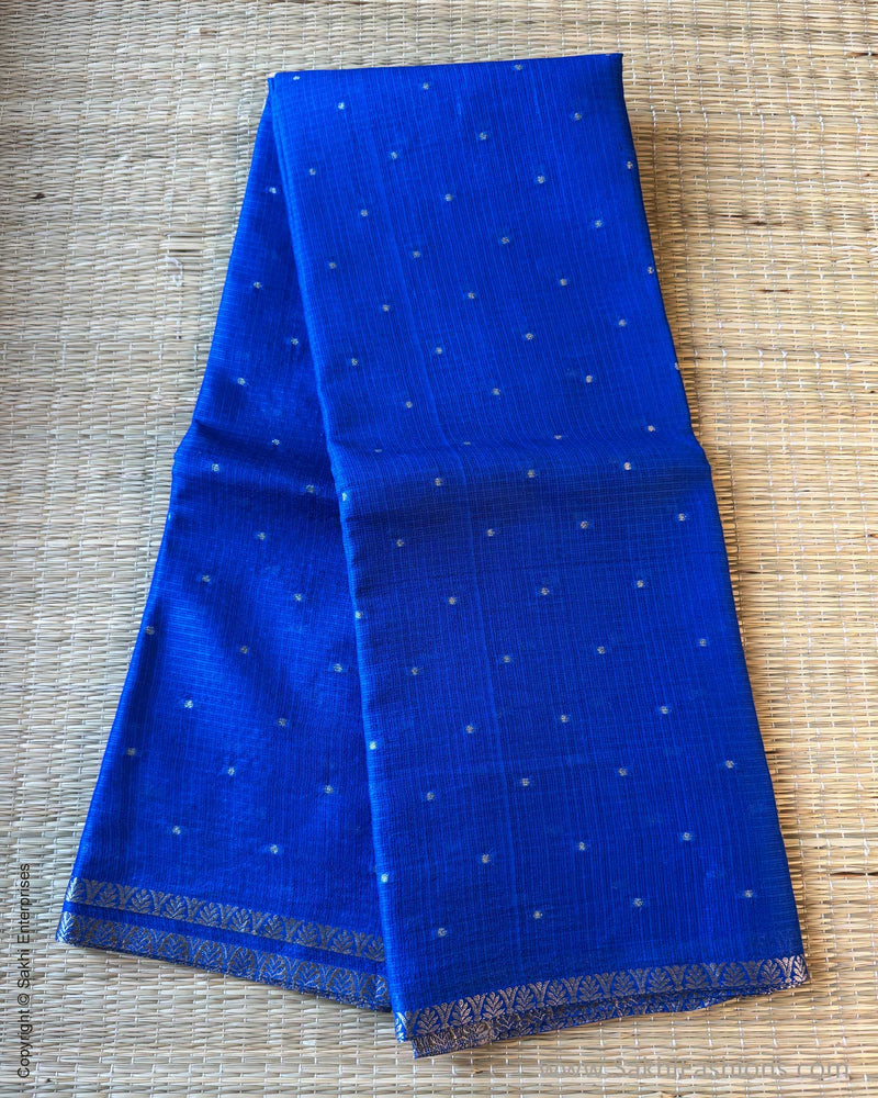 DP-Y01531 Blue Silk Kota Sari