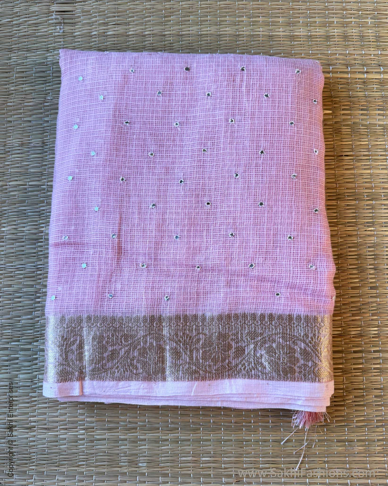 DP-Y01543 Pink Silk Kota Sari