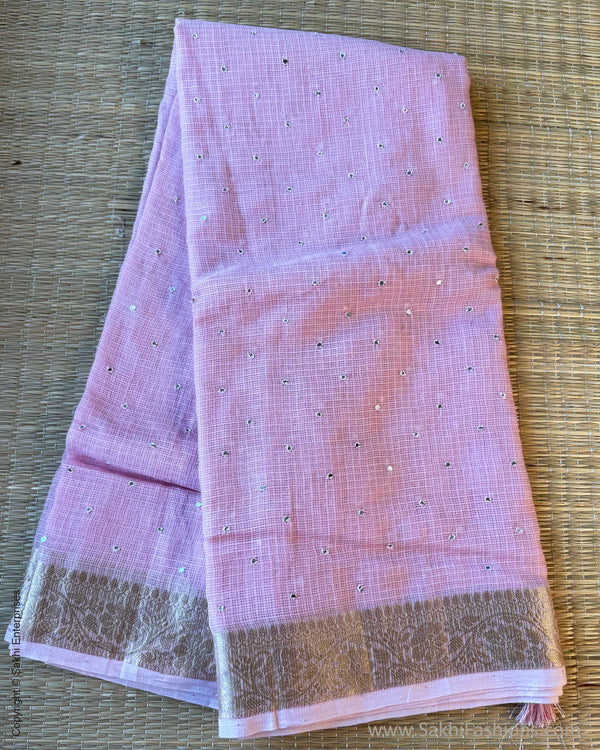 DP-Y01543 Pink Silk Kota Sari