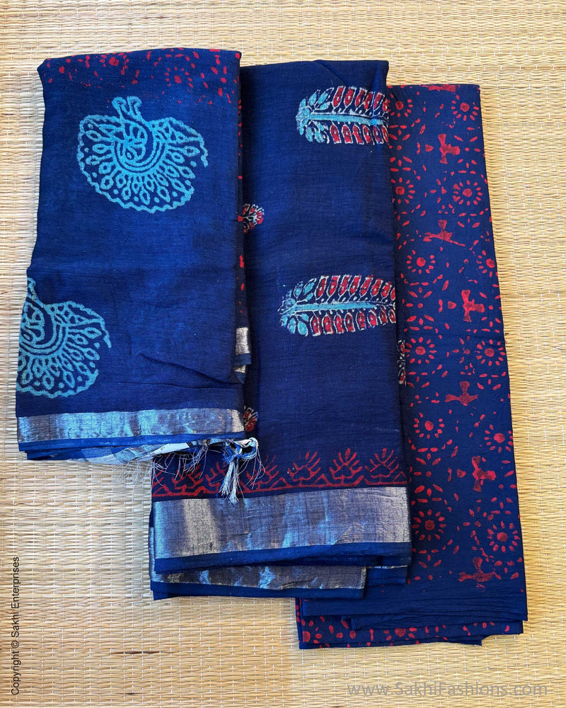 DP-Y02331 Linen Salwar Blue