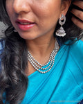 AS-Y03381 Silver Jhumka