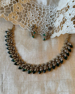 AJ-Y01267 Green Necklace Set