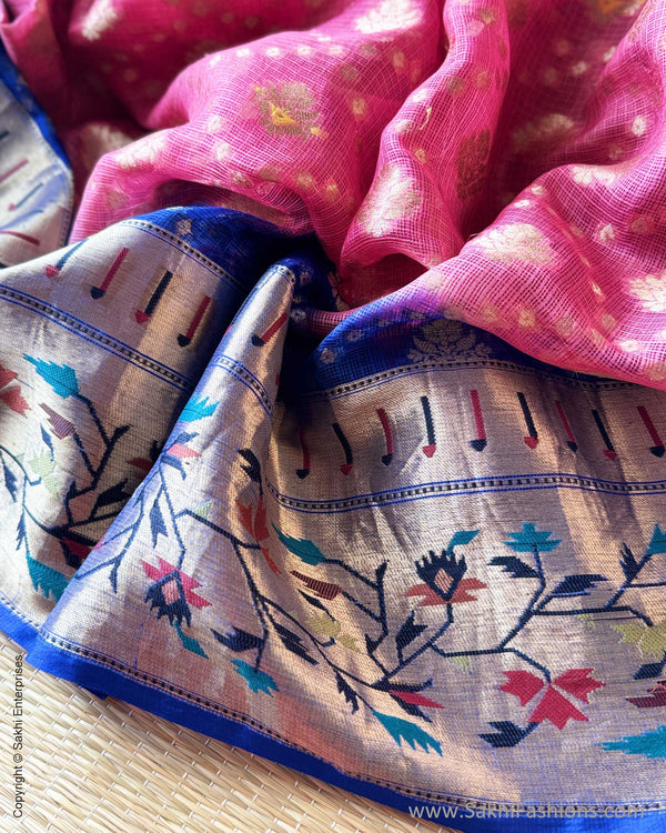 DP-W16661 Blue Paithani Sari