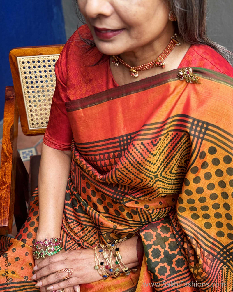 EE-Y03806 Printed Kanchi Saree