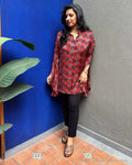 EE-Y00446 Ajrak Floral Shirt