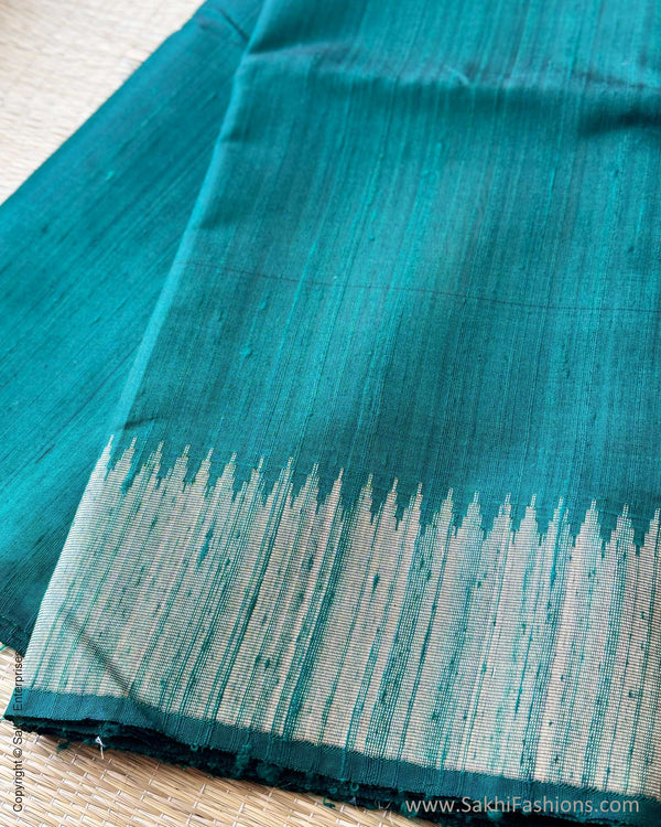DP-X14922 Green Rawsilk Sari