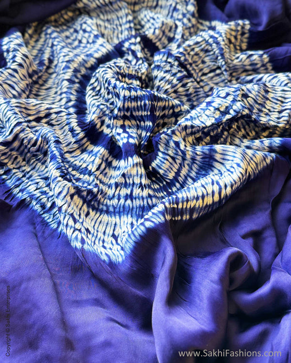 DP-X16418 Blue Shibori sari