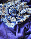 DP-Y06843 Blue Shibori Silk saree