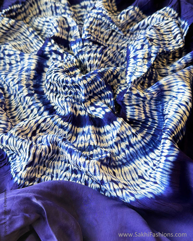 DP-X16418 Blue Shibori sari