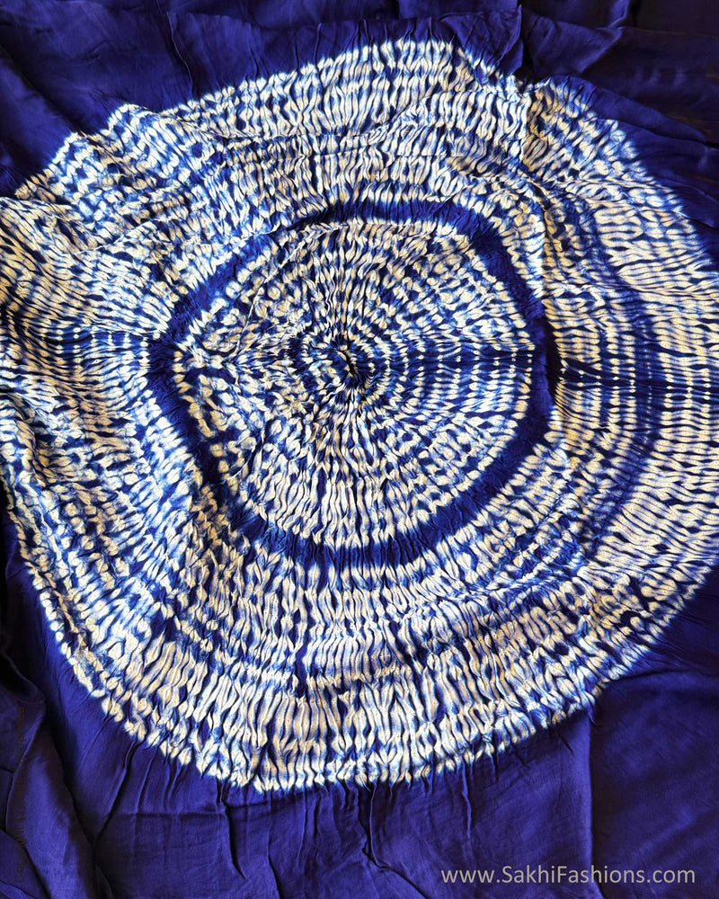DP-X16418 Blue Shibori sari